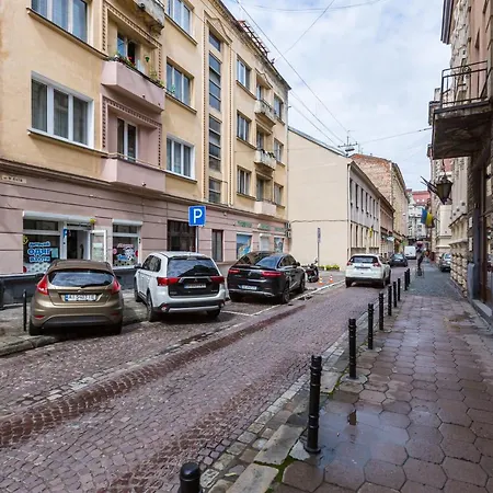 подобово у місті львові на вулиця ференца ліста 3 біля палацу мистецтв центр Apartment