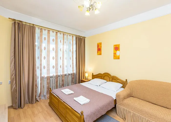 подобово у місті львові на вулиця ференца ліста 3 біля палацу мистецтв центр Apartamento Leópolis